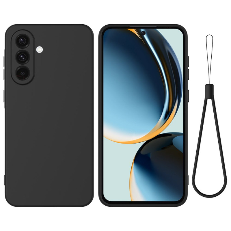 Coque Samsung Galaxy A17 5G Silicone Liquide avec Lanière