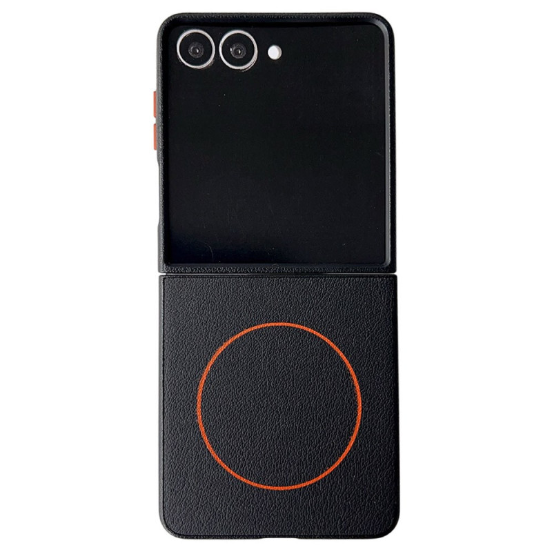 Coque Samsung Galaxy Z Flip 7 Compatible MagSafe Anneau Orange