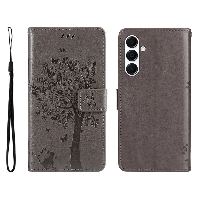 Housse Samsung Galaxy A17 5G Chat et Arbre