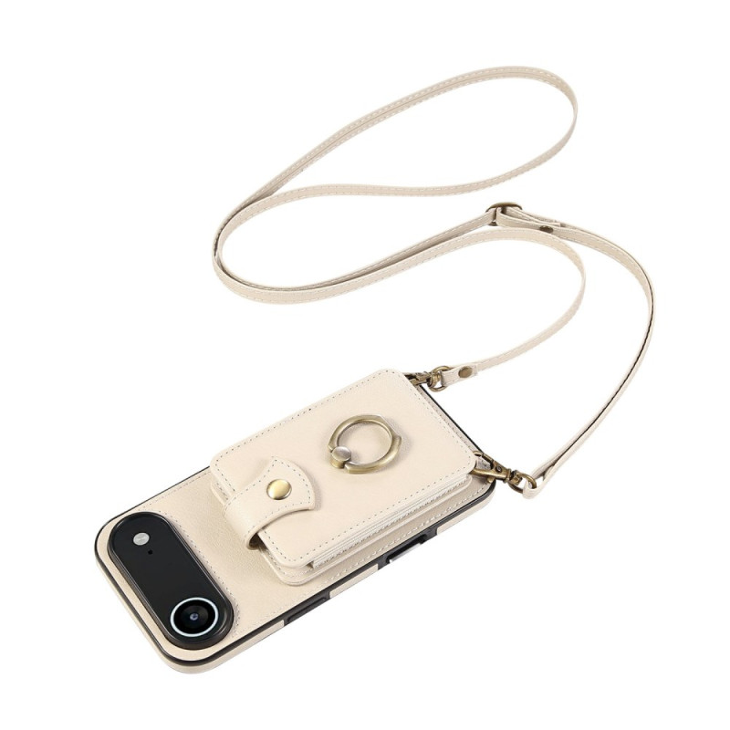Coque iPhone 17 Air Porte-cartes et Dragonne