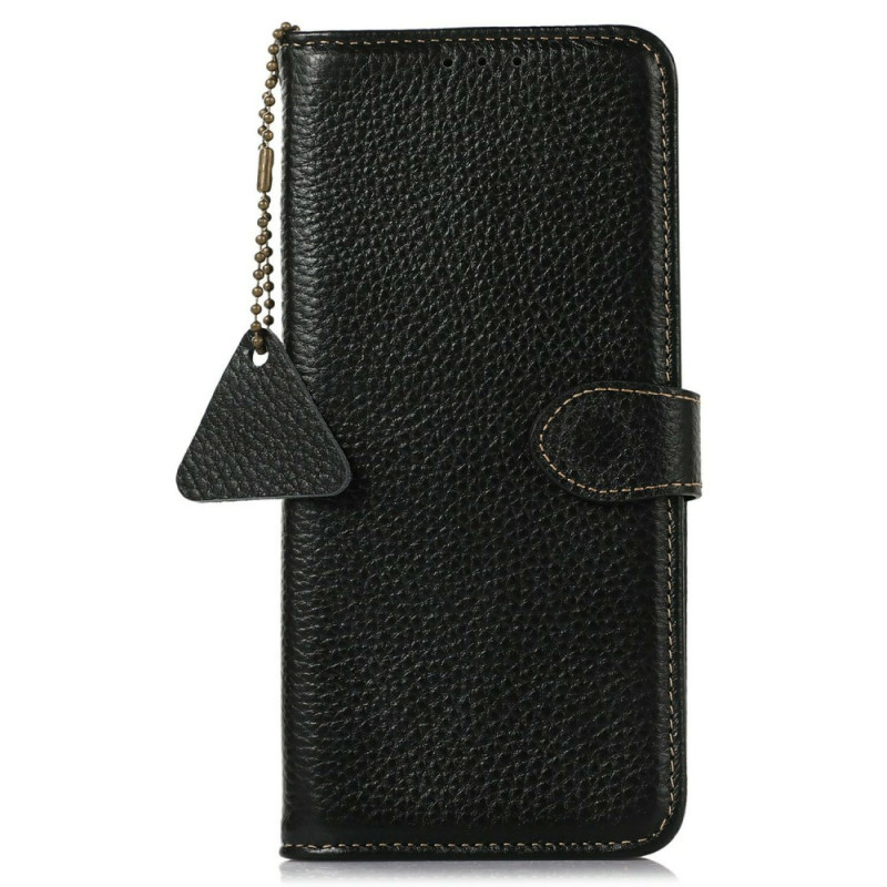 Housse iPhone 17 Pro Max RFID Cuir Texture Litchi