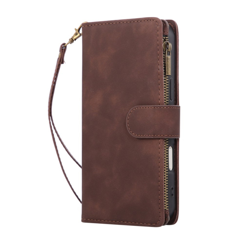 Housse iPhone 17 Pro Max Portefeuille Effet daim
