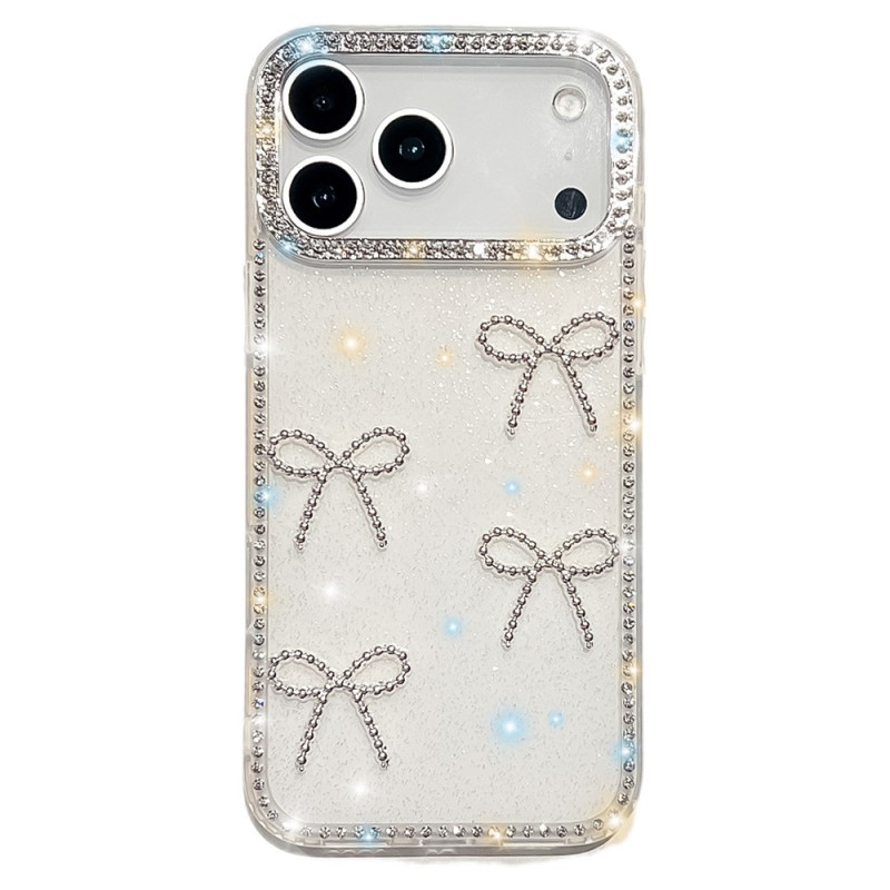 Coque iPhone 17 Pro Max Décoration Papillons et Paillettes