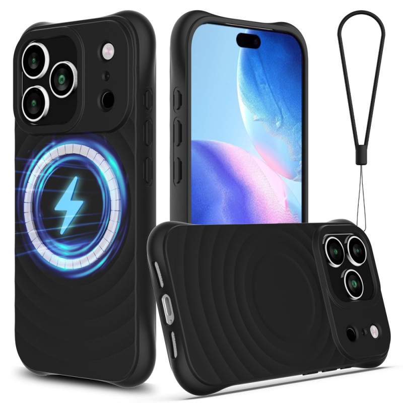 Coque iPhone 17 Pro Max Compatible MagSafe avec Texture Ondulée