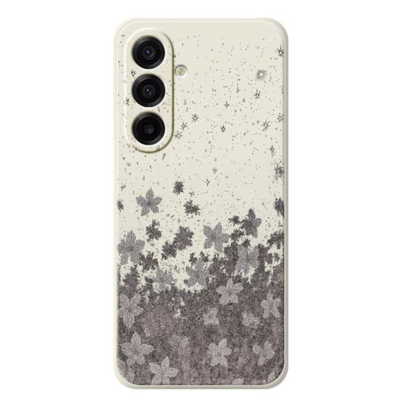 Coque Samsung Galaxy A18 4G / A17 4G / 5G Florale Grise