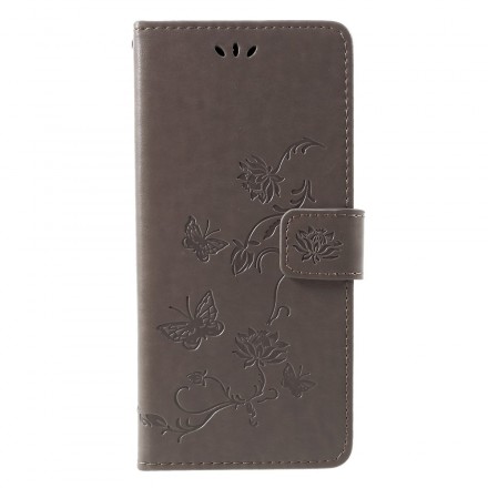 Housse Samsung Galaxy J4 Plus Papillons et Fleurs D'Asie