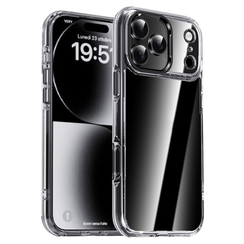 Coque pour iPhone 17 Pro Max Transparente Cadre Objectif Métallique IPAKY