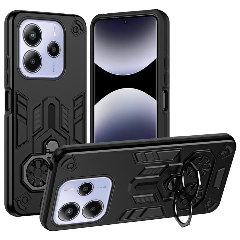 Coque Xiaomi Redmi Note 14 5G Anneau-Support Effet Métal