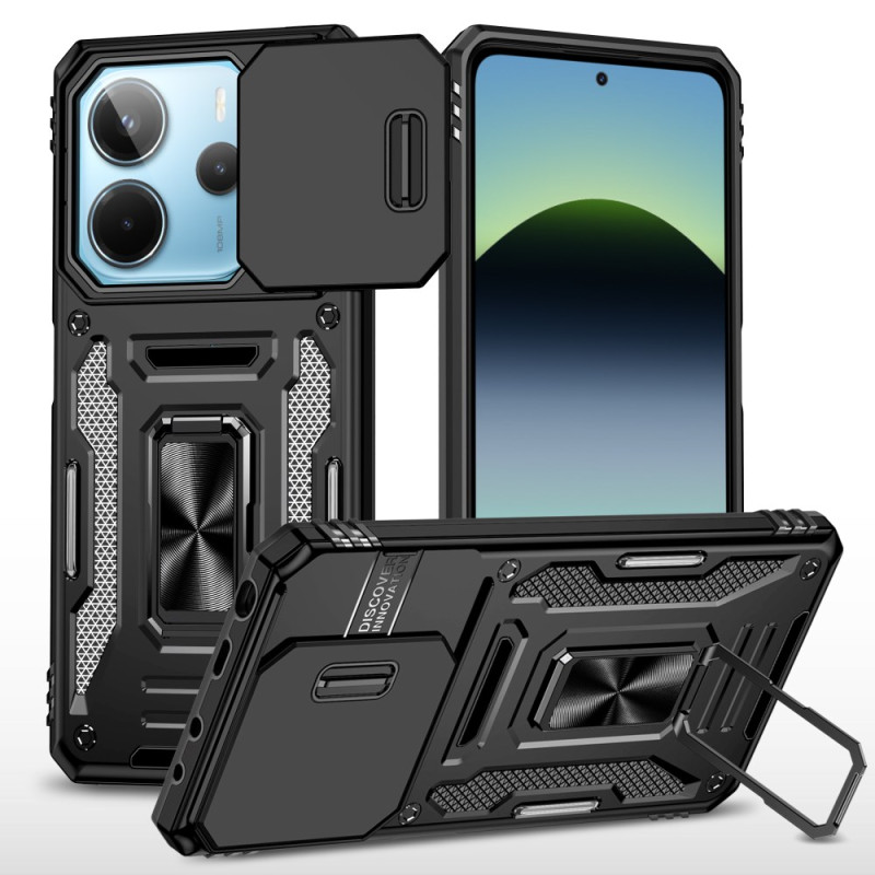 Coque Xiaomi Redmi Note 14 5G Ultra Résistante avec Support et Protecteur Objectif