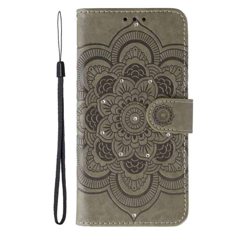 Housse Moto G86 5G Mandala Strass