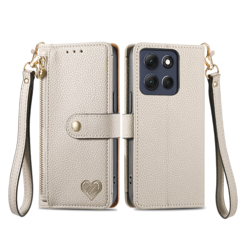 Housse Moto G86 5G Protection RFID Design Coeur