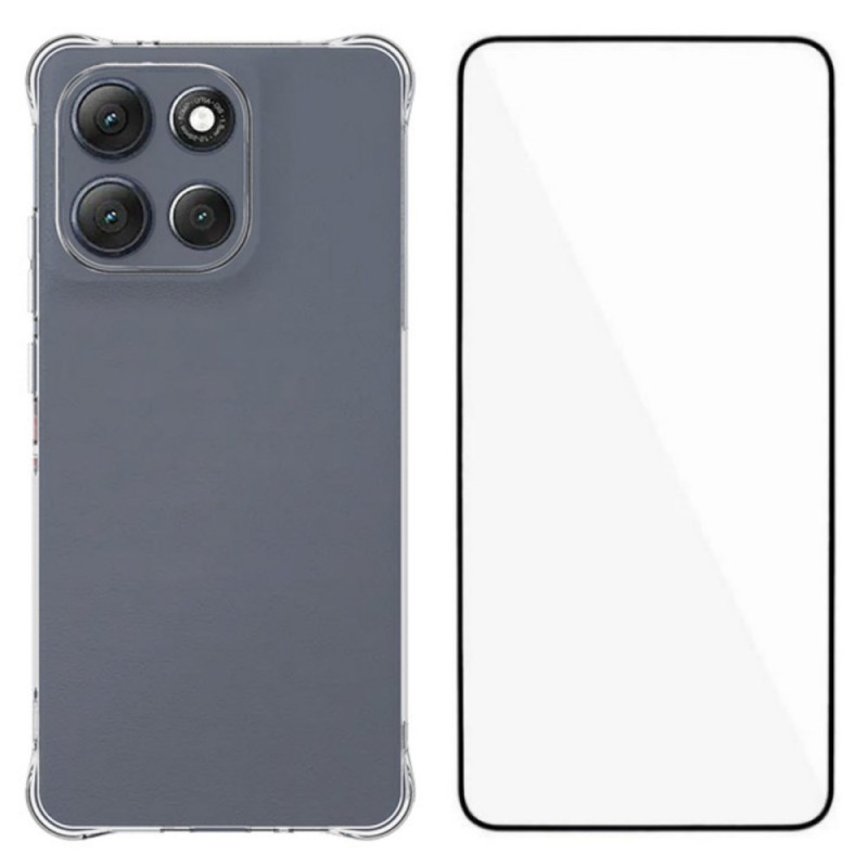 Coque Moto G86 Power 5G Transparente Renforcée avec Protecteur Écran