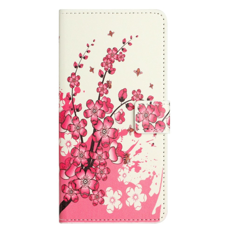 Housse Moto G86 5G / G86 Power 5G Fleurs Roses