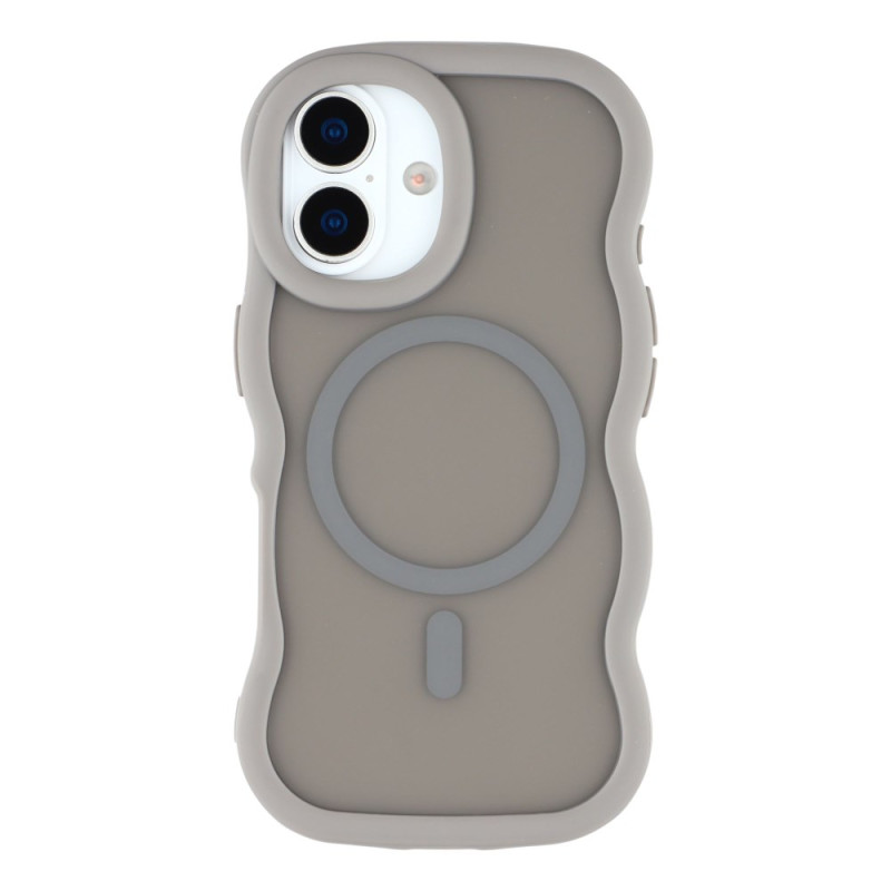 Coque iPhone 17 Compatible MagSafe Fantaisie Ondulation