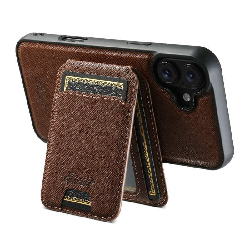 Coque iPhone 17 Porte-Cartes Détachable Vintage