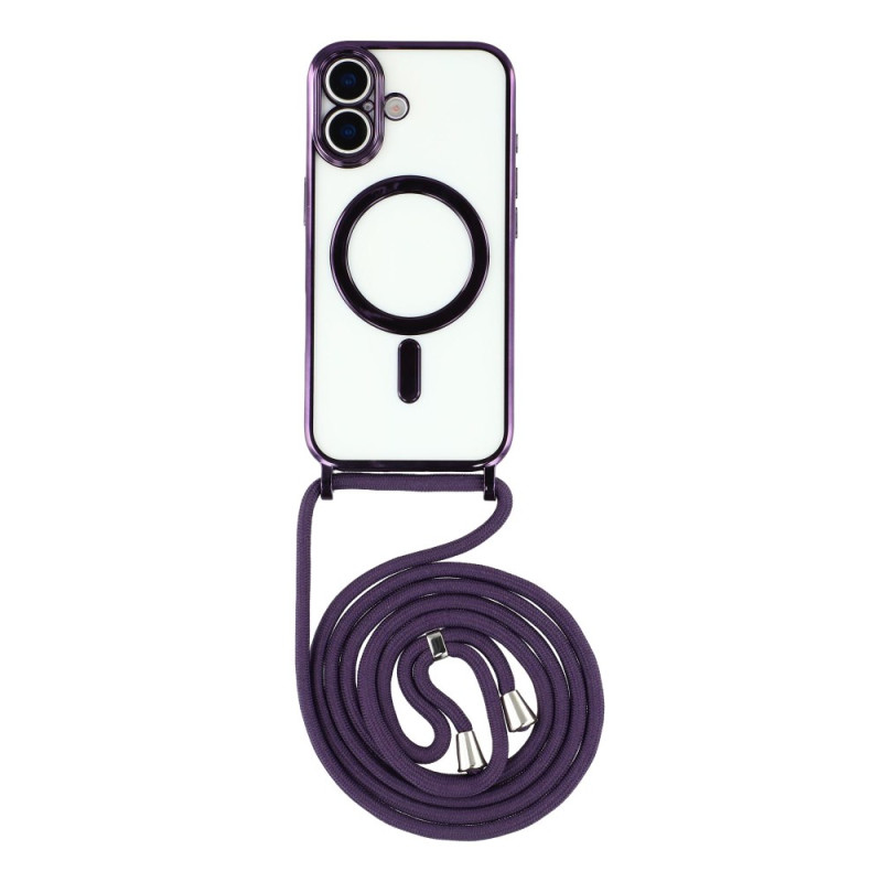 Coque à Cordon iPhone 17 Compatible MagSafe Transparente