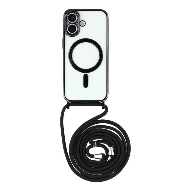 Coque à Cordon iPhone 17 Compatible MagSafe Transparente