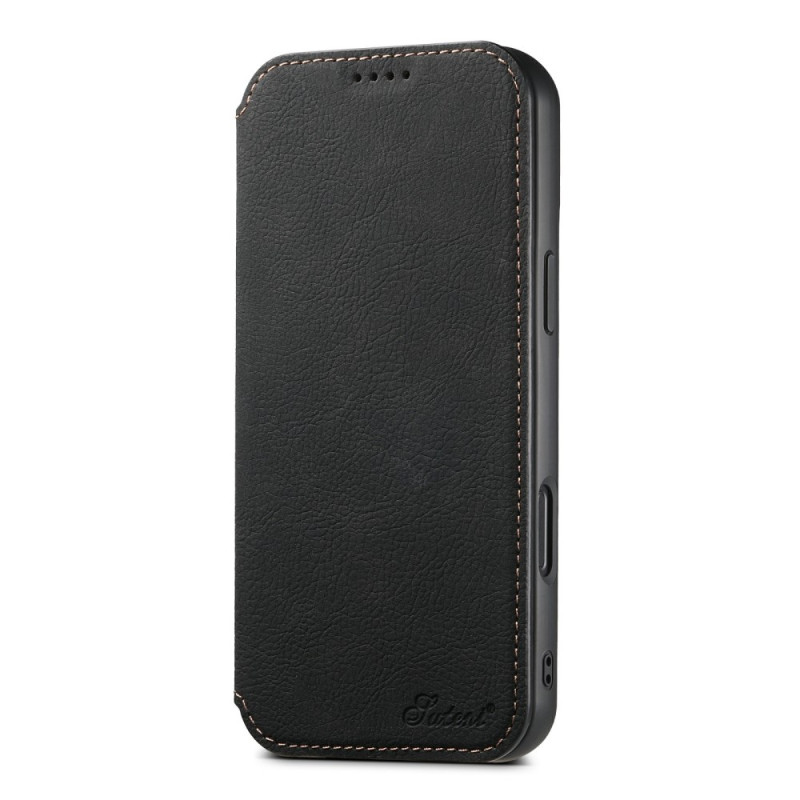 Flip Cover iPhone 17 Compatible MagSafe Style Cuir