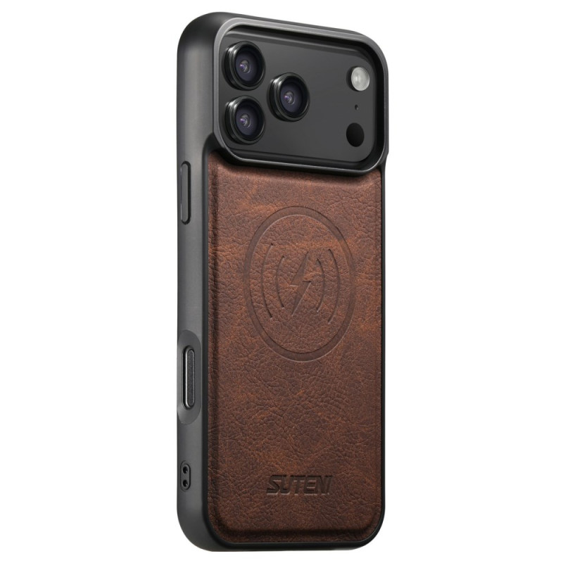 Coque iPhone 17 Pro Compatible MagSafe Texture Litchi