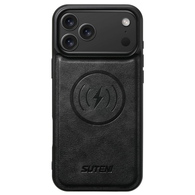 Coque iPhone 17 Pro Compatible MagSafe Effet Cuir Vintage
