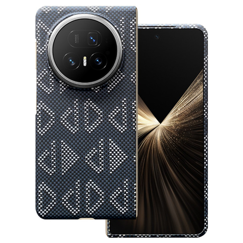 Coque Honor Magic V5 5G Magnétique avec Cadre Métal Caméra et Cadre Avant Motif Géométrique