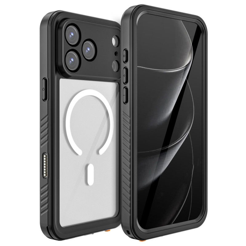 Coque transparente pour iPhone 17 Pro Max compatible MagSafe Étanche IP68