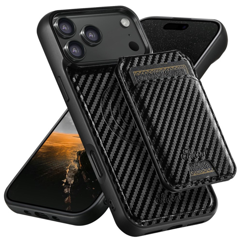 Coque iPhone 17 Pro Max Compatible Magsafe Porte-Cartes Détachable