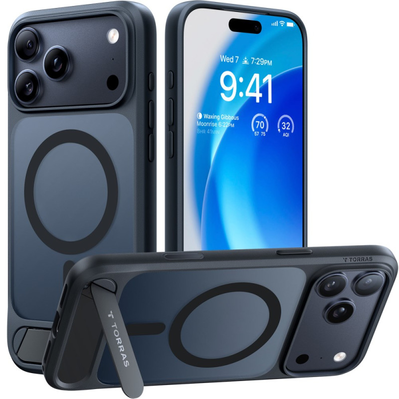 Coque iPhone 17 Pro Max Magnétique Premium Design avec Support Intégré
