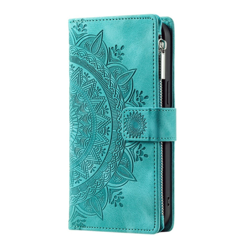 Housse Xiaomi Redmi 15 4G / 5G Portefeuille Effet daim Mandala