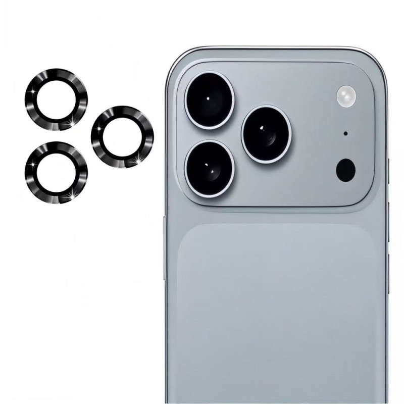 Protecteur d'Objectif pour iPhone 17 Pro Anneaux Colorés