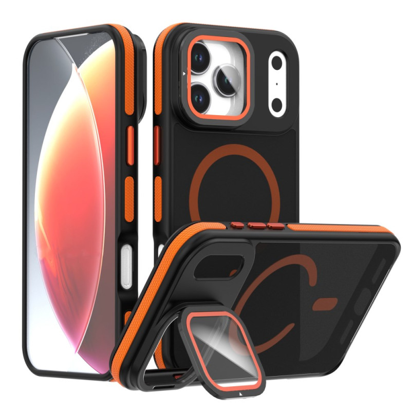 Coque iPhone 18 Pro / 17 Pro MagSafe Hybride avec Protecteur d’Objectif et Support Intégré