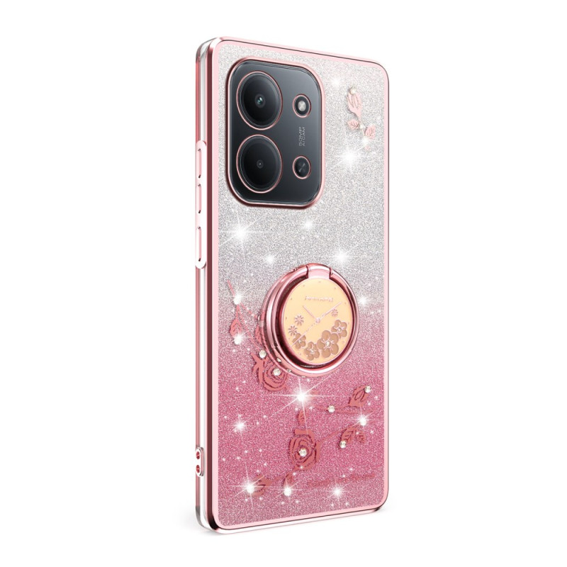 CoqueXiaomi Redmi 15C 4G / 5G / Poco C85 Anneau-Support Fleurettes KADEM