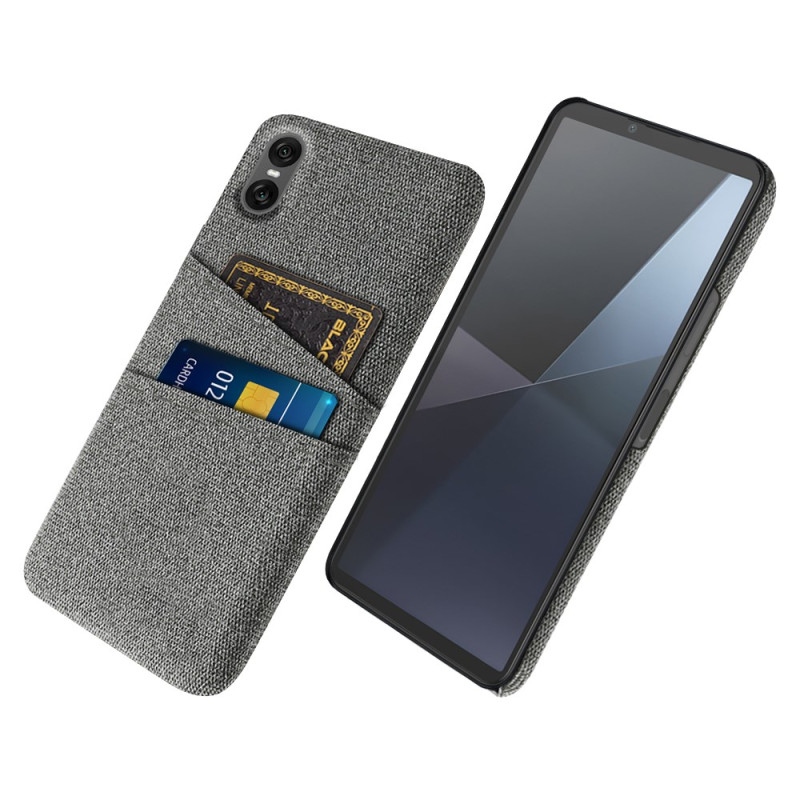 Coque Sony Xperia 10 VII Porte-Cartes Tissu