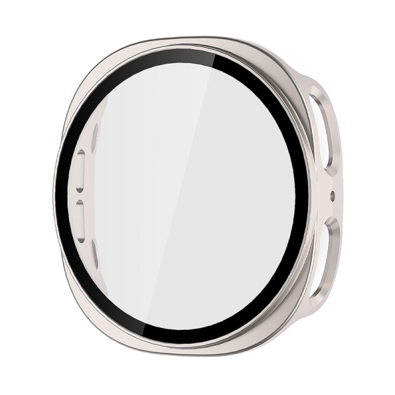 Coque Samsung Galaxy Watch8 44mm Plastique avec Protecteur Écran en Verre Trempé