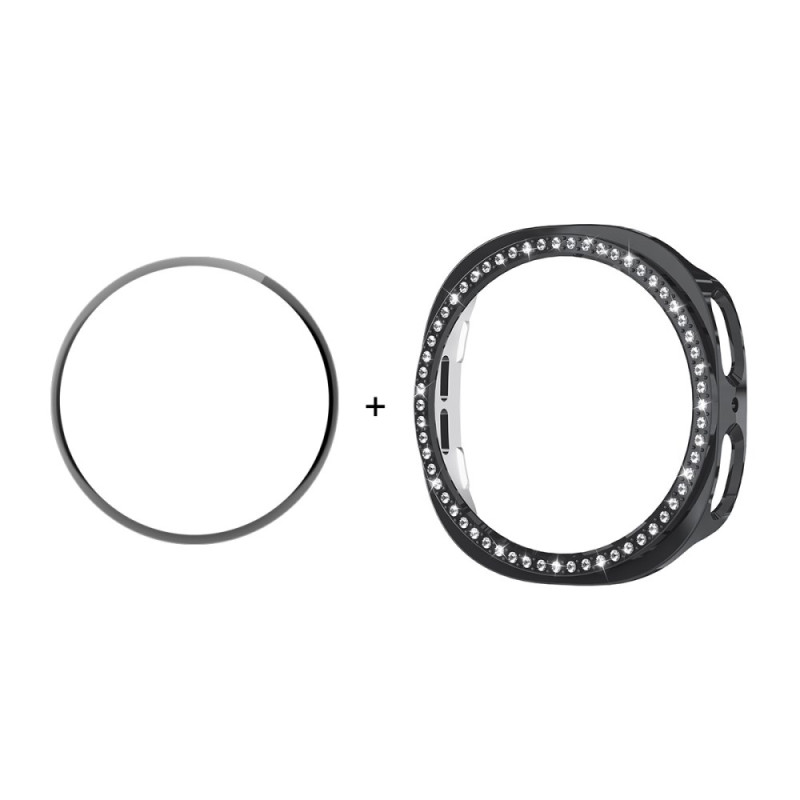 Coque Samsung Galaxy Watch8 40mm Strass avec Protecteur Écran