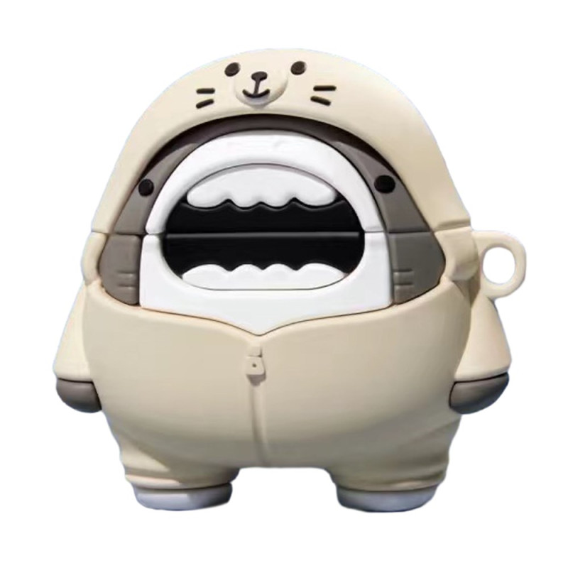 Coque Samsung Galaxy Buds2 Pro Requin Blanc à Capuche