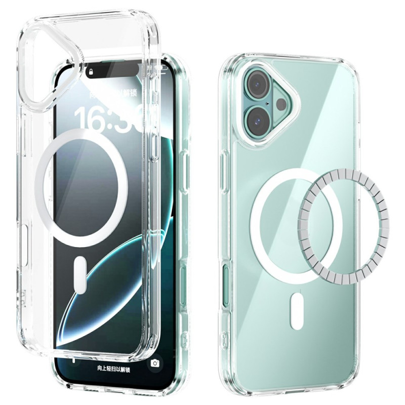Coque iPhone 16 MagSafe Transparente et Rebords Couleur