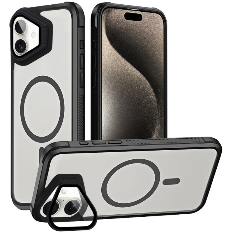 Coque iPhone 16 Plus MagSafe Finition Mate Translucide avec Support