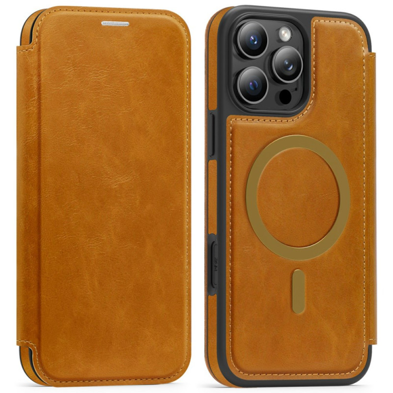 Flip Cover iPhone 16 Pro Max MagSafe Porte-Cartes et Protection RFID