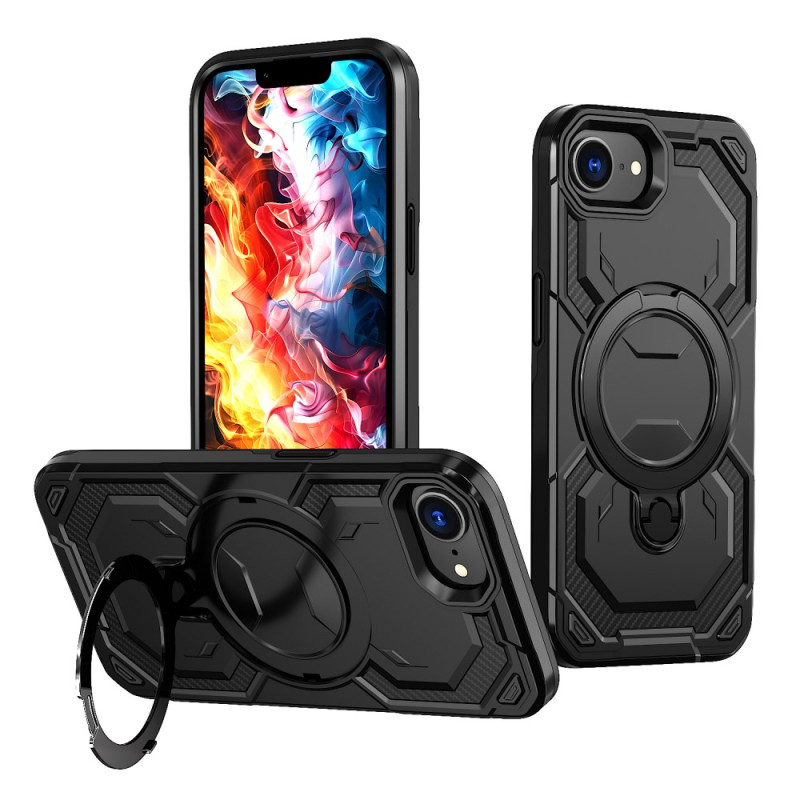 Coque iPhone 16E Ultra Résistante avec Support-Anneau Magnétique