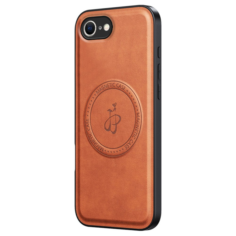 Coque iPhone 16E MagSafe Style Cuir