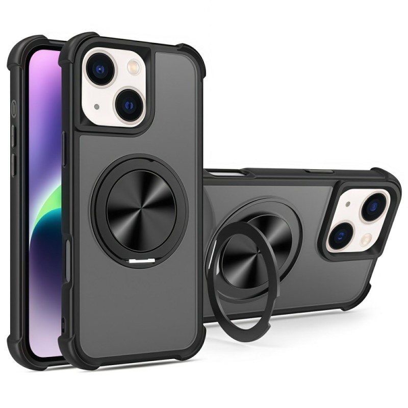 Coque iPhone 15 MagSafe Effet Métal avec Support