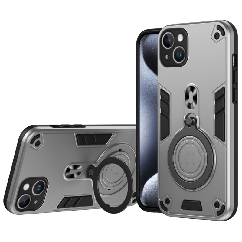Coque iPhone 15 Plus Robuste avec Support Rotatif