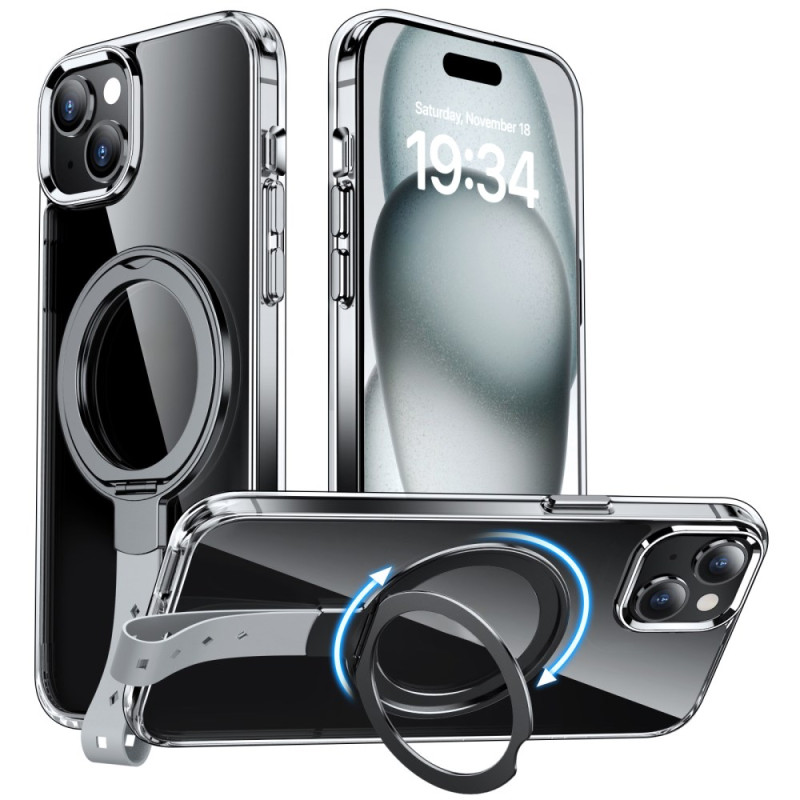 Coque iPhone 15 Plus MagSafe Transparente Haut de Gamme