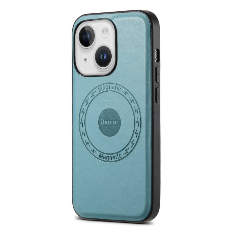 Coque Phone 15 Plus MagSafe Effet Cuir Classique