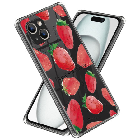Coque iPhone 15 Plus Fraises