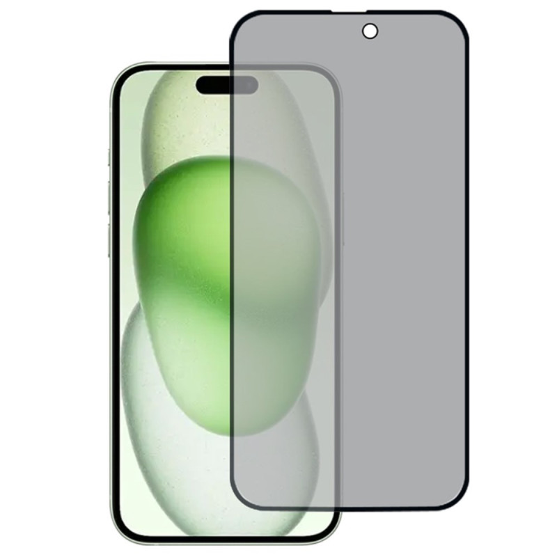 Protection en Verre Trempé Anti-Espion pour Écran iPhone 15 Plus
