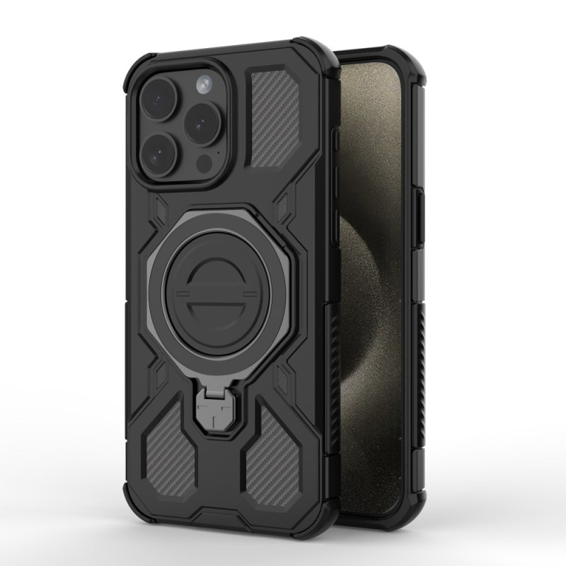 Coque iPhone 15 Pro MagSafe avec Support Rotatif à 360°