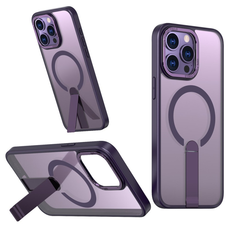 Coque iPhone 15 Pro MagSafe Givrée avec Béquille