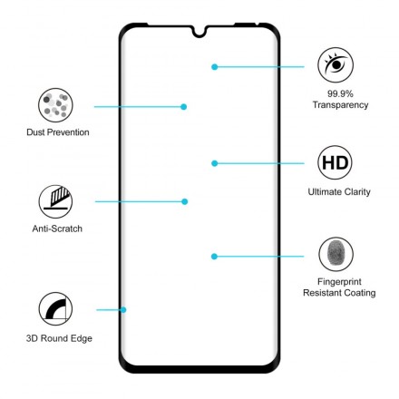 Protection en verre trempé pour Huawei P30 Pro HAT PRINCE Protection en verre trempé pour Huawei P30 Pro HAT PRINCE
